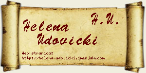 Helena Udovički vizit kartica